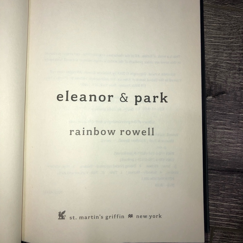 RAINBOW ROWELL Eleanor & Park